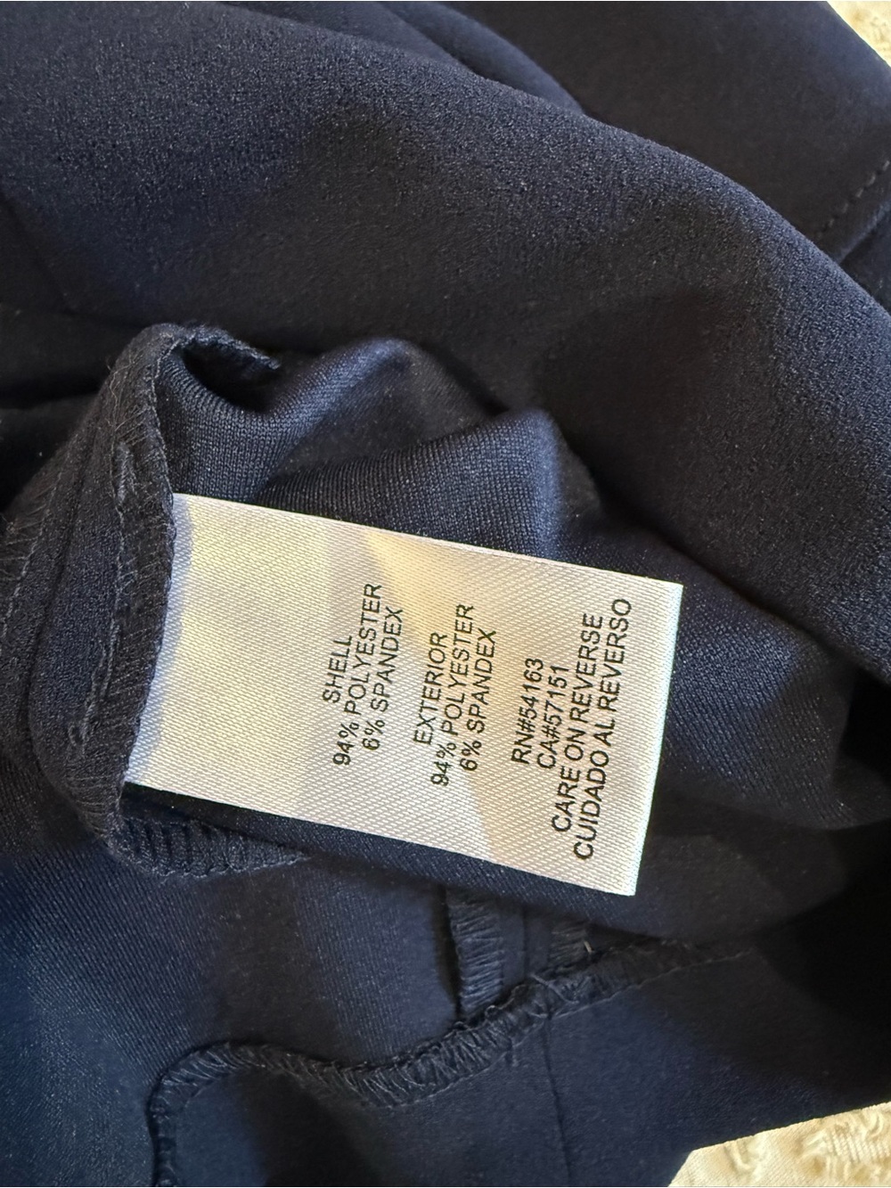 NWT Calvin Klein Navy Ruffle Sleeve Midi Sheath Dress - Picture 4 of 5